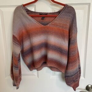 Forever 21 Multicolor V-Neck Sweater